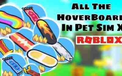 All The HoverBoard In Pet Simulator X – Roblox