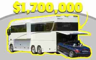 Futuristic Motorhome With Secret Car Garage