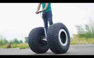 Crazy Refit Hoverboard with Offroad Truck Wheels #shorts #youtubeshorts