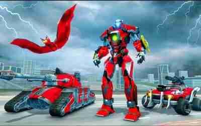 Multi Robot Tank Transform Bat: Red Super Robot – Android iOS Gameplay