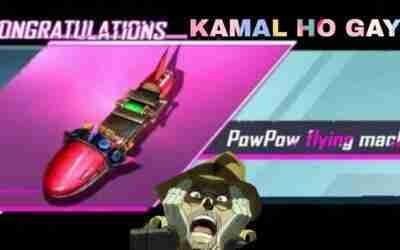 new pubg/bgmi pow pow flying machine landing flyingbrod/hoverboard free hoverboard kaise le