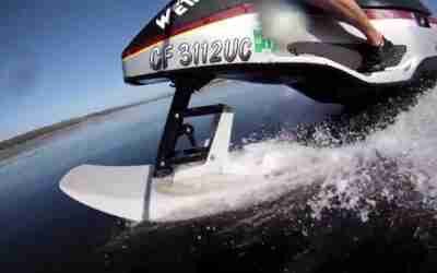Wetbike underwater footage