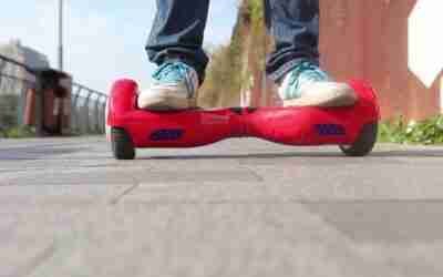 Hoverboard Riding on The Square, Grass and Around the River Bank