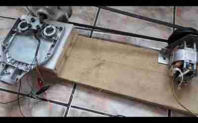 Motor hoverboard actionat de un motor alimentat AC 220v. Free energy