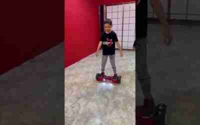 enjoying hoverboard….