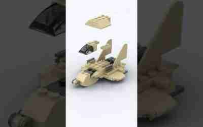 LEGO MOC Space: Mini Battle Space Shuttle Building Animation #shorts #legomoc #legomech