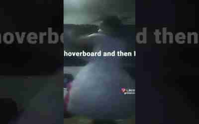riding hoverboard