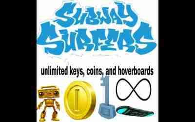 How to get unlimited subway surfers coins, keys, and hoverboards [turn volume down im loud]