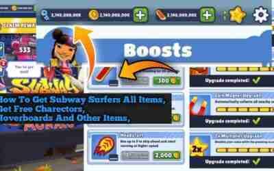 How To Get Subway Surfers All Items | Get Free Charectors | Hoverboards And Other Items