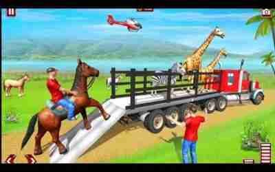 Drive animal cargo truck & transport different wild animal to given locations, Android Gameplay.