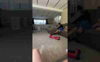 Crashing with a hoverboard