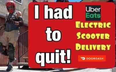ELECTRIC SCOOTER DELIVERY | END OF DAY DISASTER | DOORDASH UBEREATS DUALTRON STORM