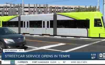 Streetcar service opens in downtown Tempe