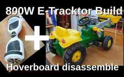 Build an electric Hover Traktor out of an defective Hoverboard – Part 1 Disassembly