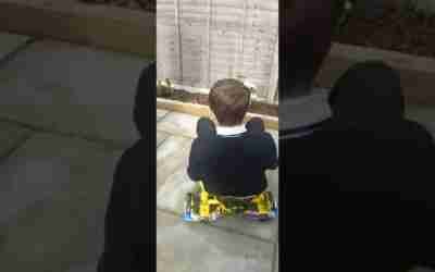 me using mates hoverboard at his house :–)