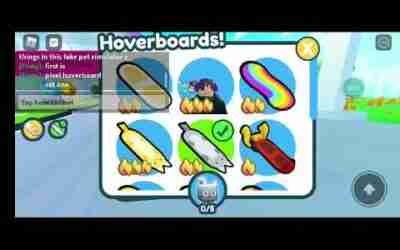 Playing [everything free] pet simulator z!leaks and hoverboards!