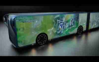 Transparent LCD Bus!