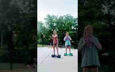 Riding on hoverboards!!
