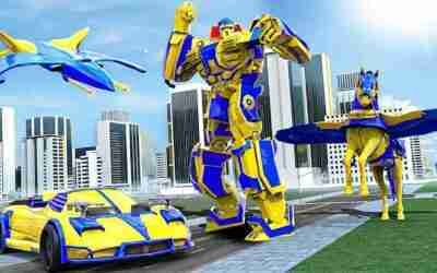 Robot Car Transformer Supercar Flying Horse War of Robot – Android iOS Gameplay
