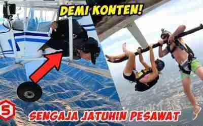 JANGAN DITIRU‼️ Lompat Keluar, Youtuber ini Sengaja Jatuhkan Pesawat Demi Konten‼️