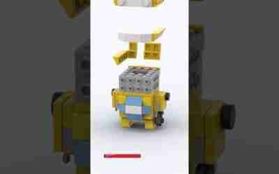 LEGO Bumblebee Brickheadz Transformer G1 Building Animation #shorts #legomech