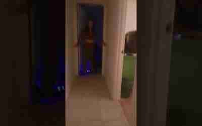 My sister on a hoverboard
