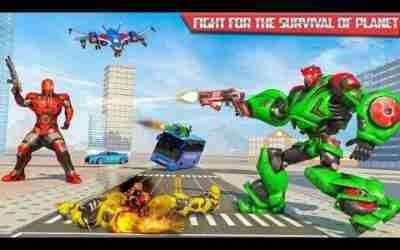 US Police Bus Transmute Robot shooting Game | Android Gameplay