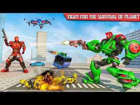 US Police Bus Transmute Robot shooting Game | Android Gameplay
