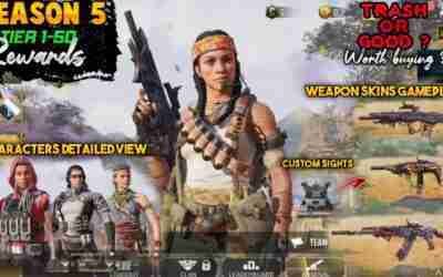 SEASON 5 BATTLEPASS TRASH OR GOOD? | IS IT WORTH BUYING? | BATTLEPASS TIER 1-50 | COD MOBILE | CODM