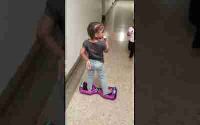 Riding my hoverboard