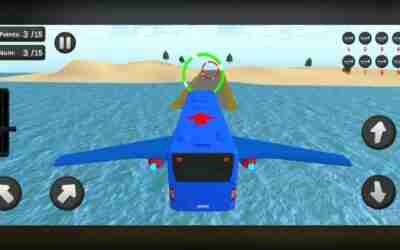 Flying Bus ✈️ Simulator Android Game In the city ||@HR Gamerz