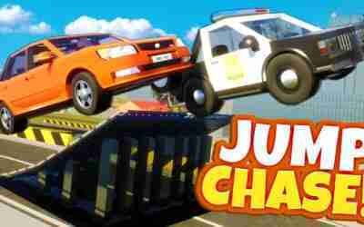 I RIGGED This Police Chase Jump Race in Brick Rigs Multiplayer!