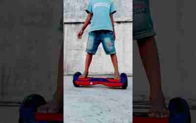 First Time Riding Hoverboard || #short #youtubeshorts