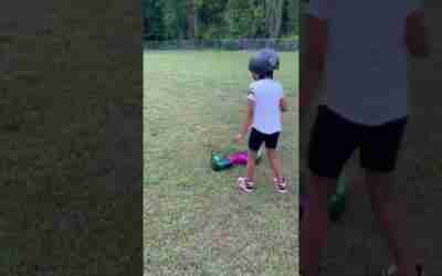 Riding hover board