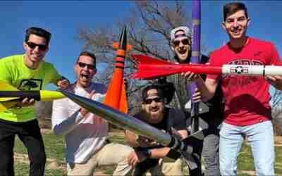 Model Rocket Battle | Dude Perfect