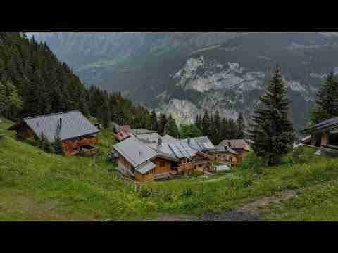 Livestream walk through a car-free village in Switzerland ?? (Gimmelwald/Mürren)