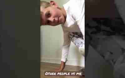People vs me (Hoverboard down the hallway.)