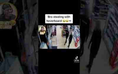 Bro stealing with a hoverboard
