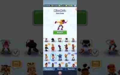 my tour on my charaters,outfits and hoverboards!  subway surfers