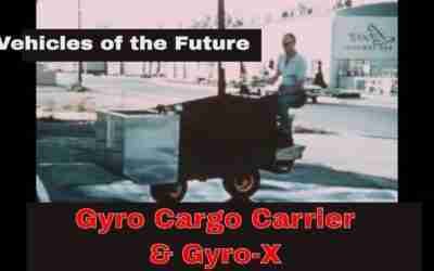 EXPERIMENTAL GYROSCOPICALLY STABILIZED VEHICLES  FOREST SERVICE CARGO CARRIER & GYRO-X CAR  XD51614