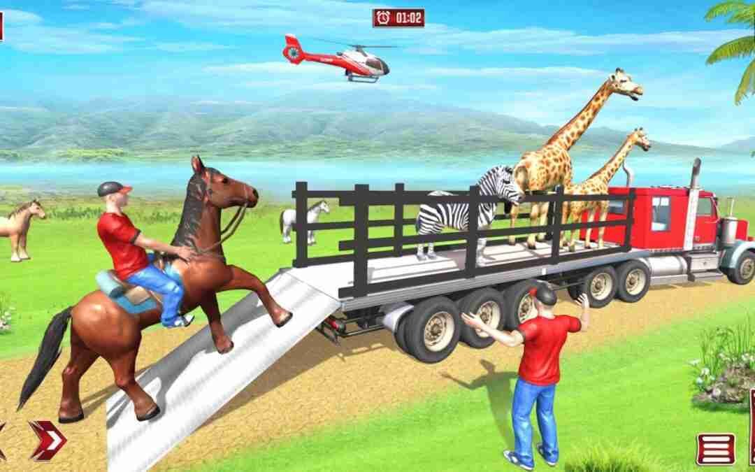 Farm animals transportaing game truck driving game Android game play Farm Animals Transporter Truck