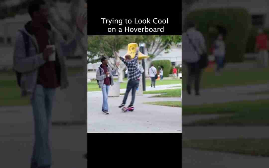 Trying to Look Cool on a Hoverboard