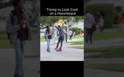 Trying to Look Cool on a Hoverboard
