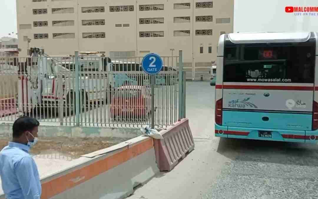 Qatar-Doha, Road trip travel vlog from Mesaieed to karwa bus station Qatar 2022 FIFA World Cup