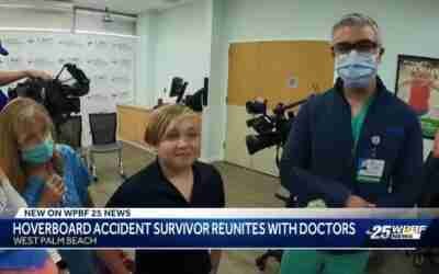 Palm Beach County 11-year-old thanks medical staff after hoverboard accident
