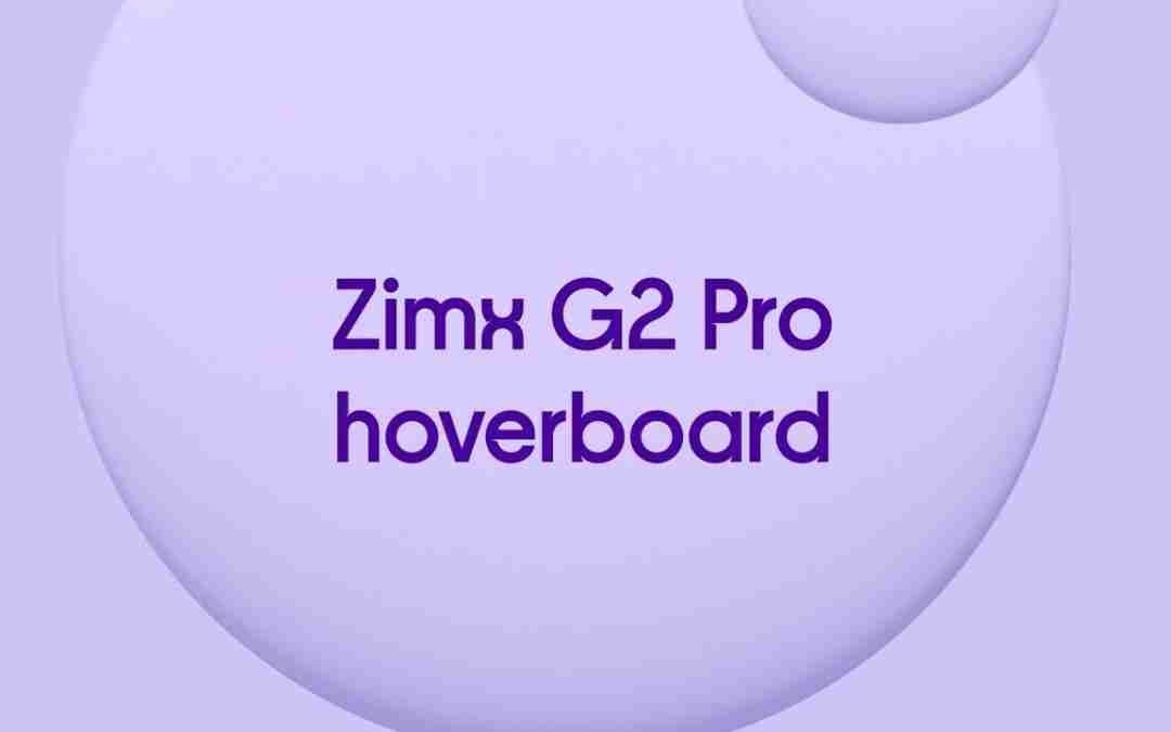 ZIMX G2 Pro Hoverboard – Black – Quick Look