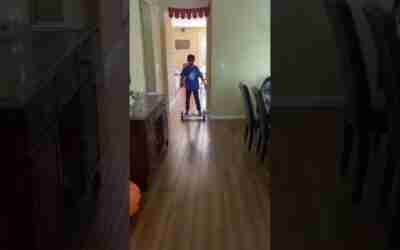 I’m riding a hoverboard