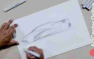 Professional Car Design: Sketching a Super Car (1 of 2)