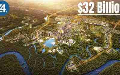 Indonesia will move 5 million people from Jakarta to a New Capital 1,000 miles away by 2040.
