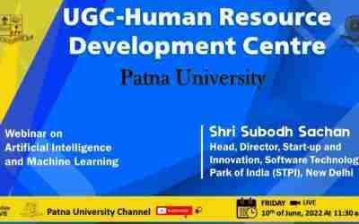 Webinar on Artificial Intelligence and Machine Learning, By: Shri Subodh Sachan, Director (STPI)